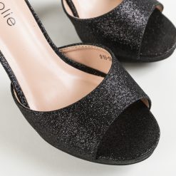Sandale cu toc Heath Negre 6