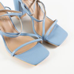 Sandale cu toc Inga Albastre 2