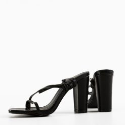 Sandale cu toc Inga Negre 5