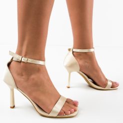 Sandale cu toc Itumele Bej 2