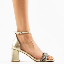 Sandale cu toc Karuna Aurii 3