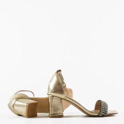 Sandale cu toc Karuna Aurii 5