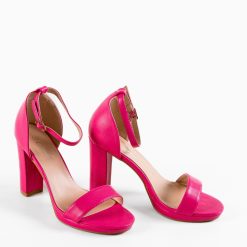 Sandale cu toc Lashay Fuchsia 6