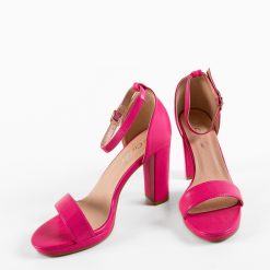 Sandale cu toc Lashay Fuchsia 7