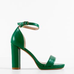 Sandale cu toc Lashay Verzi 4