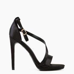 Sandale cu toc Lindon Negre 4