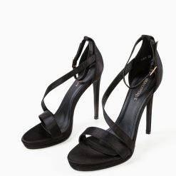 Sandale cu toc Lindon Negre 5