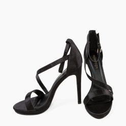 Sandale cu toc Lindon Negre 7