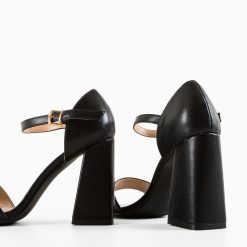 Sandale cu toc Mamen Negre 5
