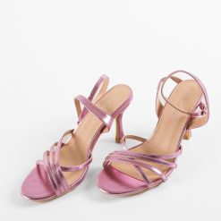 Sandale cu toc Najma Roz 5