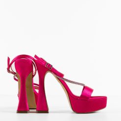 Sandale cu toc Nastia Fuchsia 5