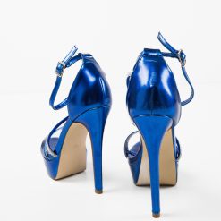 Sandale cu toc Pavle Albastre 7