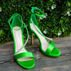 Sandale cu toc Sarai Verzi 5