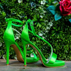 Sandale cu toc Sarai Verzi 6