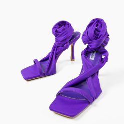 Sandale cu toc Septembe Mov 5