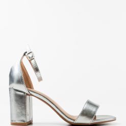 Sandale cu toc Simba Argintii 4