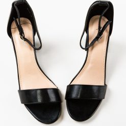 Sandale cu toc Simba Negre 2