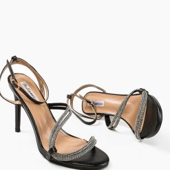 Sandale cu toc Sion Negre 5