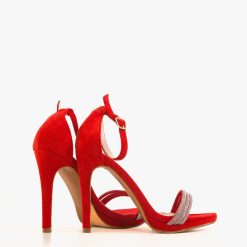 Sandale cu toc Slavka Rosii 2