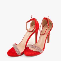 Sandale cu toc Slavka Rosii 3