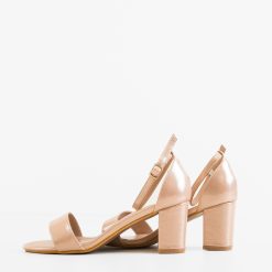 Sandale cu toc Susan Aurii 2 4
