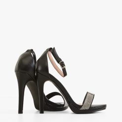 Sandale cu toc Susie Negre 3