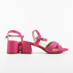 Sandale cu toc Tionge Roz 5