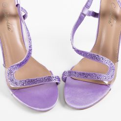 Sandale cu toc Vanessa Mov 6