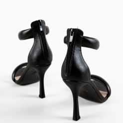 Sandale cu toc Yakup Negre 5