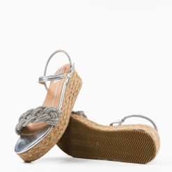 Sandale dama Floren Argintii 4