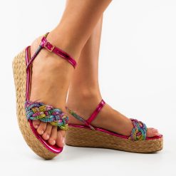 Sandale dama Floren Fuchsia 2