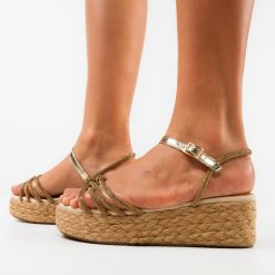 Sandale dama Missie Bej 4