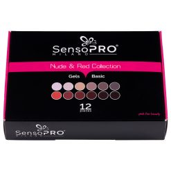 Set 12 Geluri UV Colorate SensoPRO Milano Nude Red Collection 3