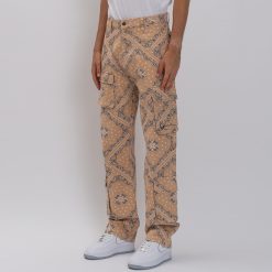 Small Signature Washed Paisley Cargo Pants 2