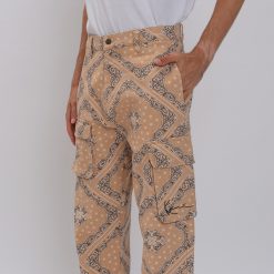 Small Signature Washed Paisley Cargo Pants 3