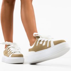 Sneakers dama Zohai Khaki 3