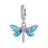 Talisman din argint Blue Shine Dragonfly-Talismane >> Talismane din Argint (toate)