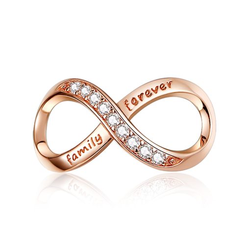 Talisman din argint Family Forever Rose Gold-Talismane