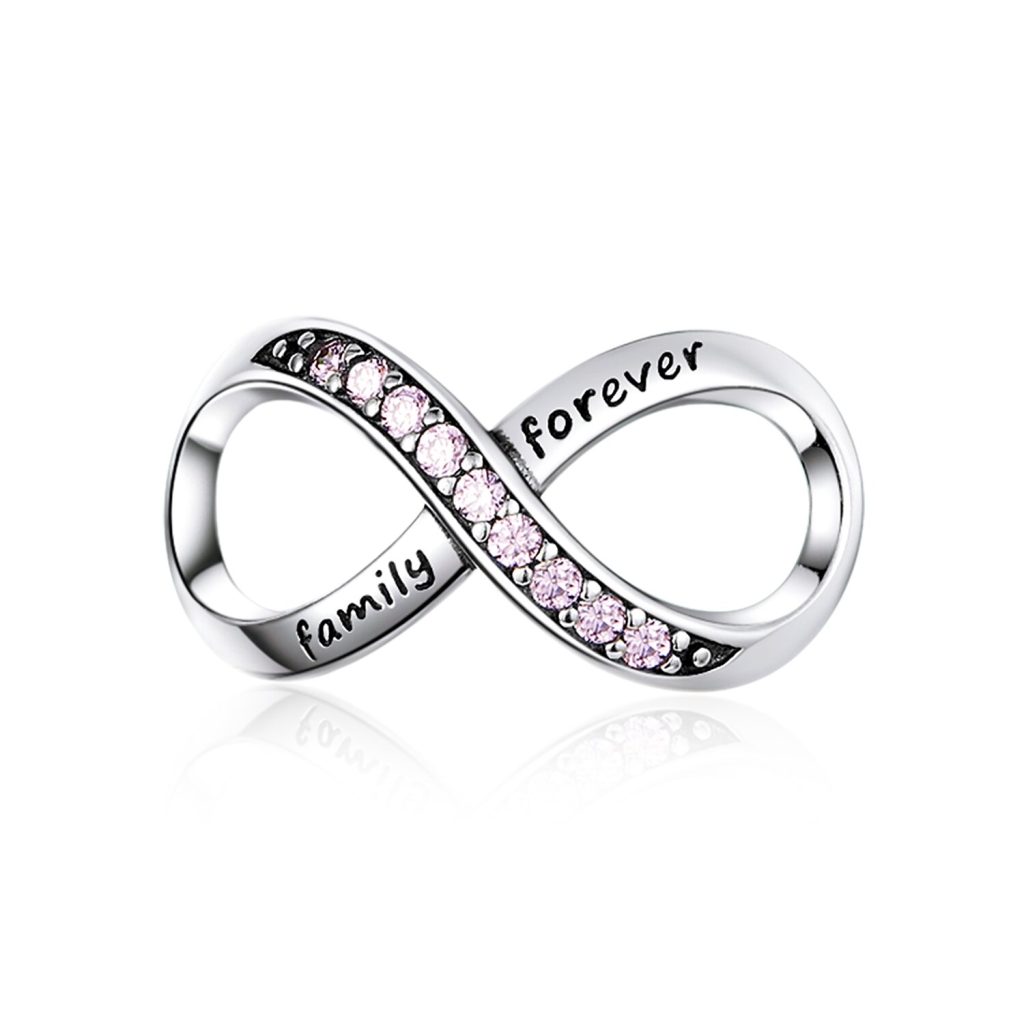 Talisman din argint Infinite Family Forever Pink-Talismane