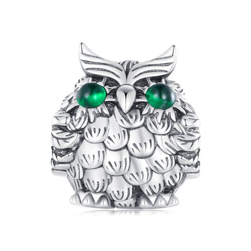 Talisman din argint Old Owl-Talismane >> Talismane din Argint (toate)