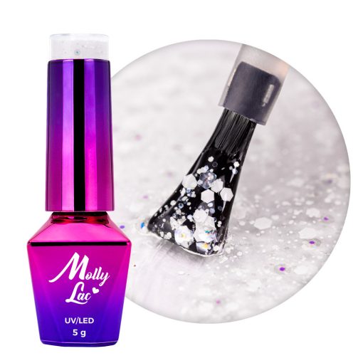 Top Confetti Molly Lac Attitude- 01 - TC-A5 - Everin.ro-PRIMER BAZA TOP ❤️ > Top coat - Finish