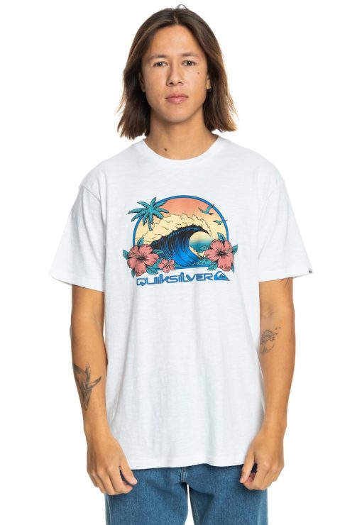 Tricou cu imprimeu tropical-BARBATI-IMBRACAMINTE/Tricouri si maiouri