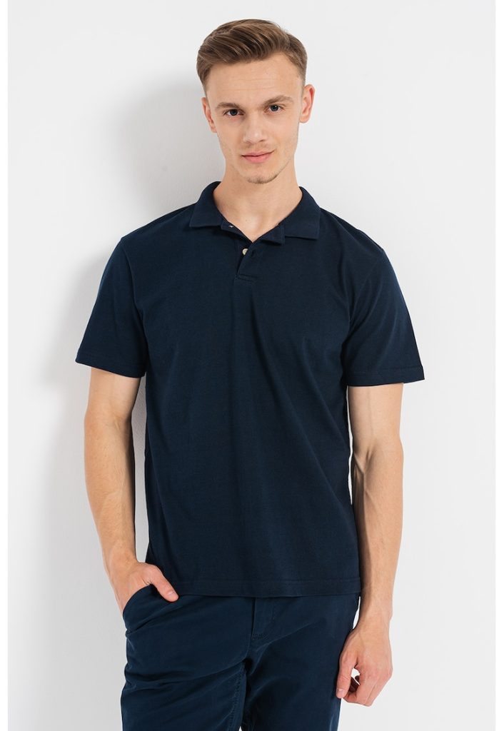 Tricou polo din bumbac organic-BARBATI-IMBRACAMINTE/Tricouri si maiouri