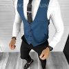Vesta barbati slim fit bleumarin B8245 Q1-3-Veste > Veste barbati elegante