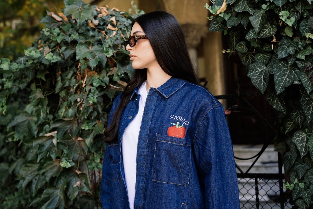 X Lidl Pumpkin Denim Overshirt-Barbati