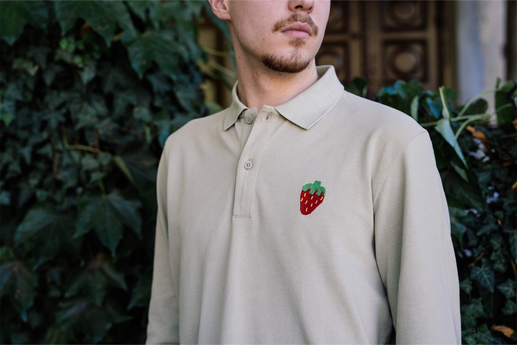 X Lidl Strawberries Polo Longsleeve-Barbati