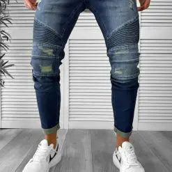 Blugi barbati conici albastri G1230 M3-4.2-Blugi barbati