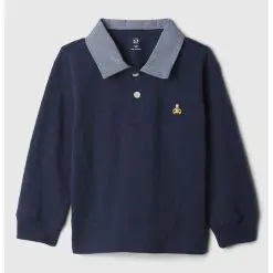 Bluza polo cu fenta cu nasturi-FETE-IMBRACAMINTE/Bluze