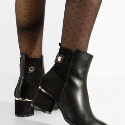 Botine cu toc gros Sikora V2 negre-Botine cu toc-Noutăți