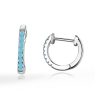 Cercei din argint Moon Look Turquoise-Cercei